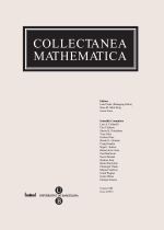 Collectanea Mathematica. Volum LVIII. Fascicle 3r (2007)