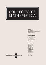 Collectanea Mathematica. Volum LXI. Fascicle 1r (2010)