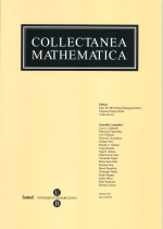 Collectanea Mathematica. Volum LXI. Fascicle 2n (2010)
