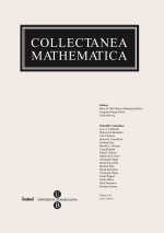 Collectanea Mathematica. Volum LXI. Fascicle 3r (2010)