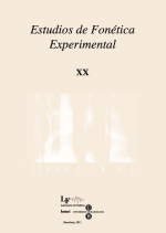 Estudios de Fonética Experimental XX