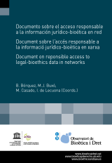 Document sobre l’accés responsable a la informació jurídico-bioètica en xarxa