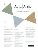 Acta /Artis. Estudis d’Art Modern 1