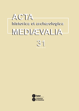 Acta historica et archaeologica mediaevalia 31