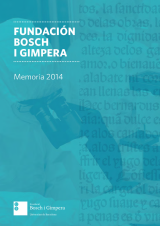 Memoria Fundación Bosch i Gimpera 2014 (eBook)