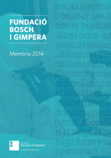 Memòria Fundació Bosch i Gimpera 2014 (eBook)
