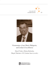 Homenatge a Joan Maria Malapeira, universitari d’excel·lència