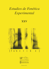 Estudios de Fonética Experimental XXV