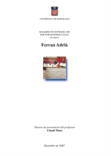 Honoris causa Ferran Adrià (eBook)
