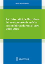 La Universitat de Barcelona i el seu compromís amb la sostenibilitat durant el curs 2021-2022 (eBook)